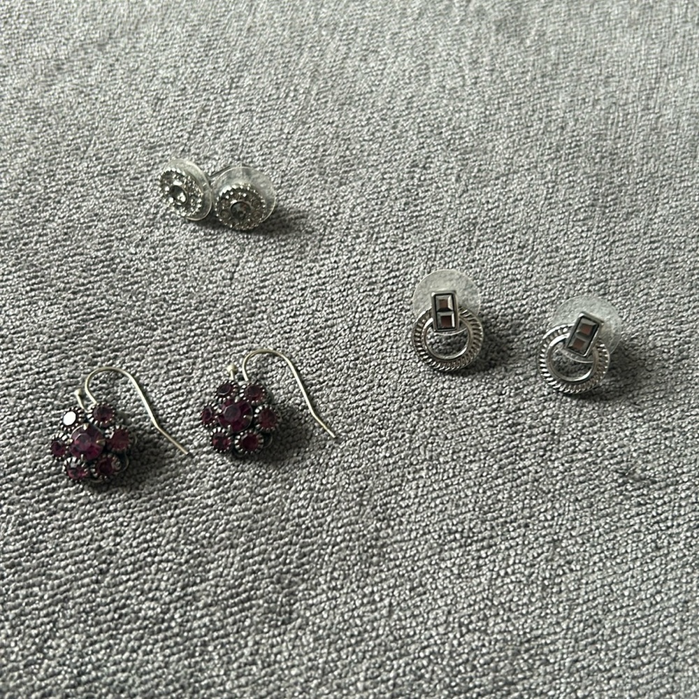 3 Pairs of Earrings